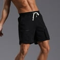 thumbnail image 6 of Viikei Men's Shorts with Cargo Pockets for Adventure,Men Casual Fashion Solid Shorts with Pocket Elastic Waist Short Pants Black XXL, 6 of 6