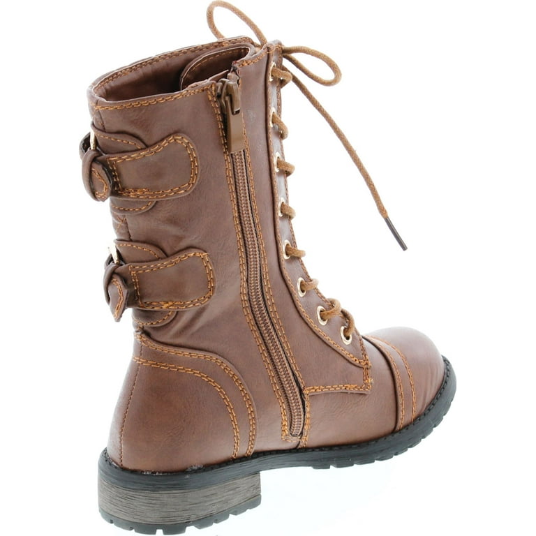 Womens combat hotsell boots tan