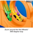 thumbnail image 5 of Fisher-Price Little People Juguete para niños pequeños Hot Wheels Spiral Stunt Speedway Race Track Set con 2 autos para juegos de simulación Niños a partir de 18 meses, 5 of 5