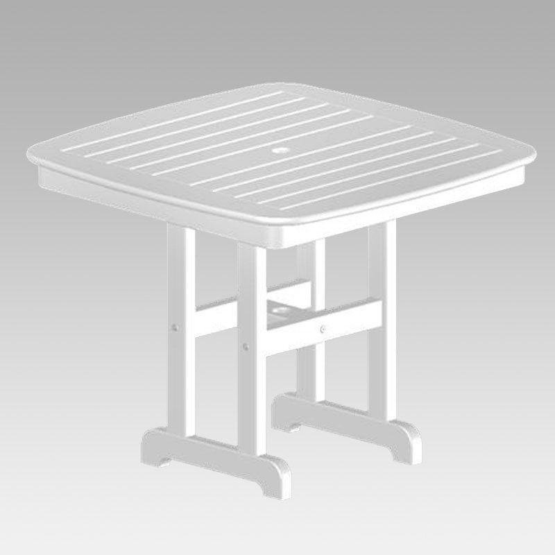 Polywood Reg Nautical Recycled Plastic 36 In Square Outdoor