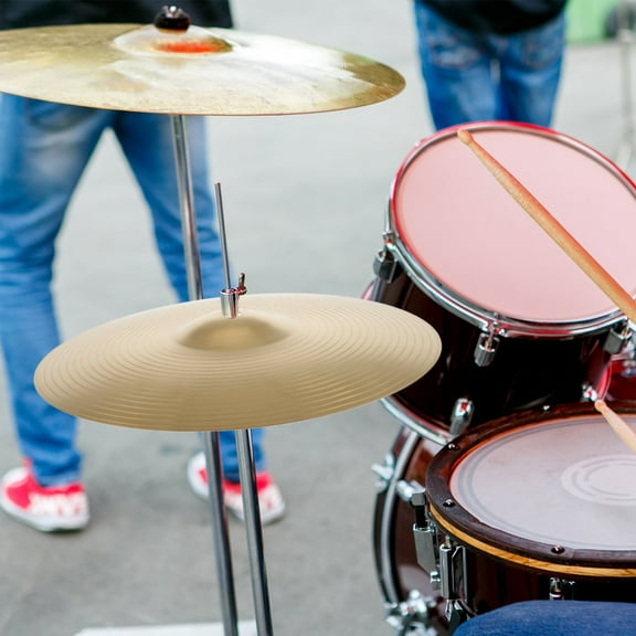 GOOHOCHY Drum Cymbal Jazz Drum Professional Cymbal Metal Drum Set Cymbal Drum Part Supply for Practice Drum Crash Cymbal Drum Kit Cymbal