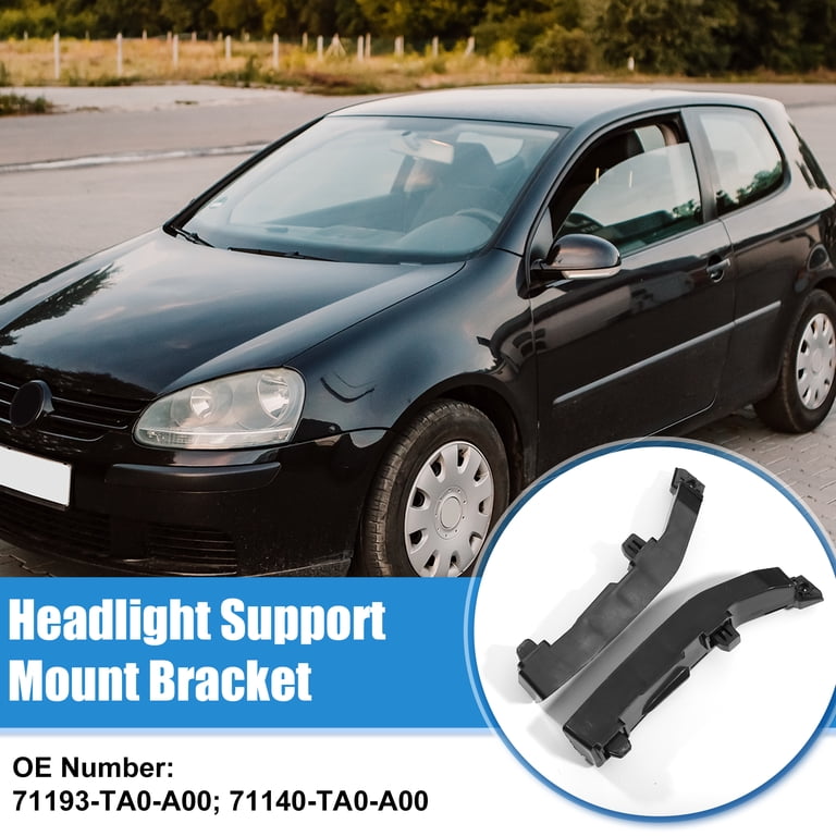 Pair Of Headlight Bracket Mounting Supports For 2013-2017 Honda Accord Sedan - Left & Right Set, Direct Fit