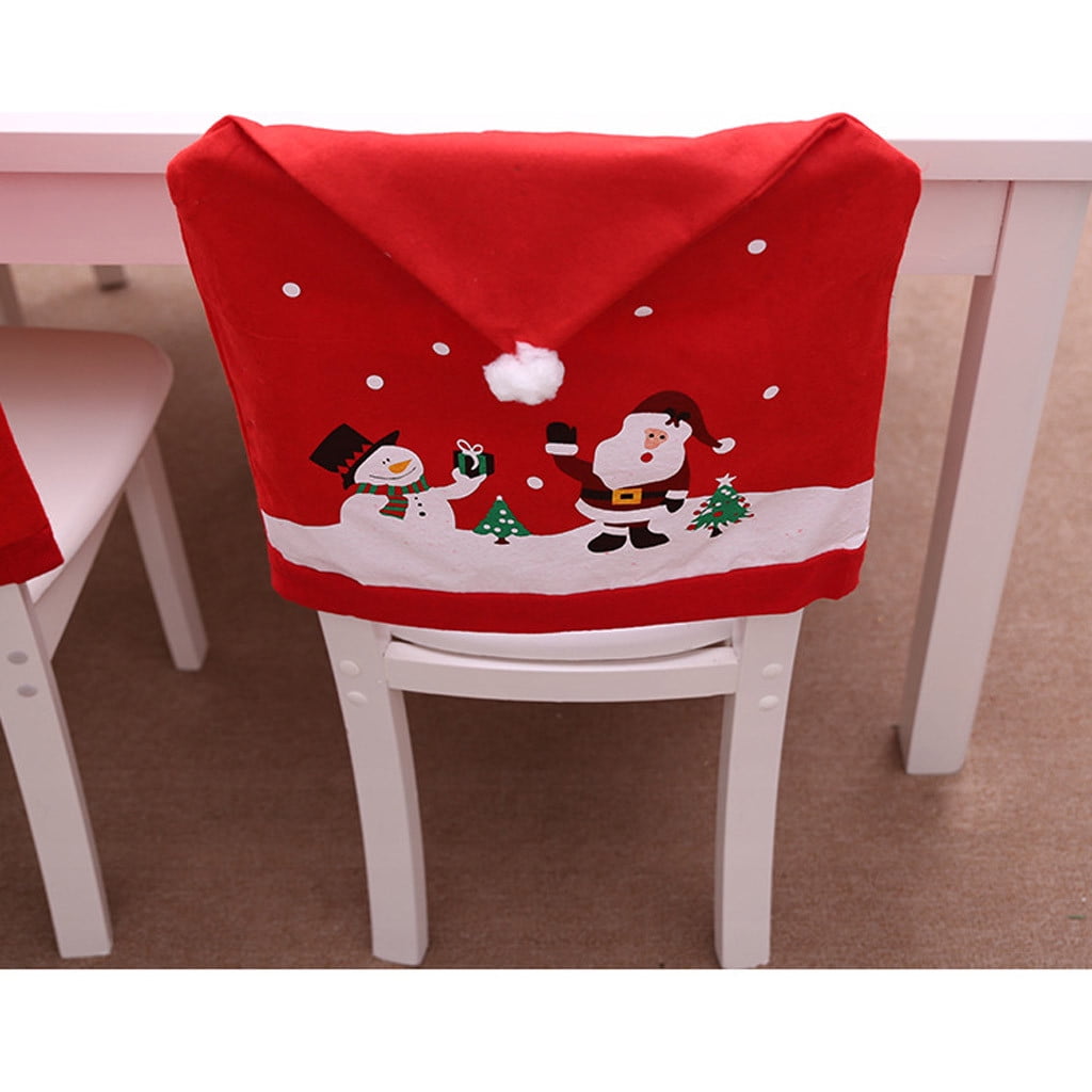Dining Room Chair Covers,Christmas Decoration Chair Covers Dining Seat Santa Claus Home Party