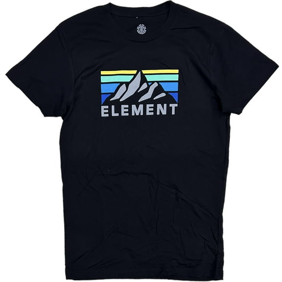 Element Skateboard Men's Mountain Tee T-Shirt in Black (Small, Black)