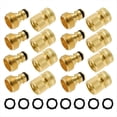 thumbnail image 1 of Conector Rápido para Manguera de Jardín, Kit de Conexión Rápida para Jardín con Rosca GHT de Latón Macizo de 3/4 Pulgada, 1 of 5