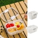 thumbnail image 1 of Caja Bento para Frutas para Niños y Estudiantes | Contenedor Portátil para Snacks con Tapa - Bandeja Dividida para Frutas, Verduras, Galletas - Material Apto para Alimentos | Fácil de Limpiar, 1 of 2