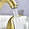 thumbnail image 4 of sumerain 8 Inch Bathroom Faucet 3 Hole Lavatory Faucet, Widespread Bathroom Sink Faucet Two Handles，Brushed Gold, 4 of 12