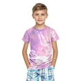 thumbnail image 3 of GERsome Girls Short Sleeve T-Shirts Summer Soft Cotton Tie-Dye Tops Kids Girls Round Neck T Shirts, 3 of 8