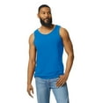thumbnail image 3 of Gildan Men’s Heavy Cotton Tank Top, 6-Pack, Sleeveless Undershirt, Classic Fit, Royal, Sizes S-3XL, 3 of 5
