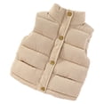 thumbnail image 1 of Chaleco acolchado cálido con capucha para niñas y niños, ropa de abrigo con forro suave y aislamiento, 1 of 5