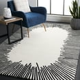 thumbnail image 2 of SAFAVIEH Fifth Avenue Declan Abstract Area Rug, Ivory/Black, 8' x 10', 2 of 8