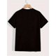 thumbnail image 5 of Summer Short Sleeve Pattern Printed T-shirt Versatile Men's Inner Bottoming Shirt Short Sleeve Tee For Adult, Men, Women, Teen, Teenager, Adolescent, Youth, 5 of 6