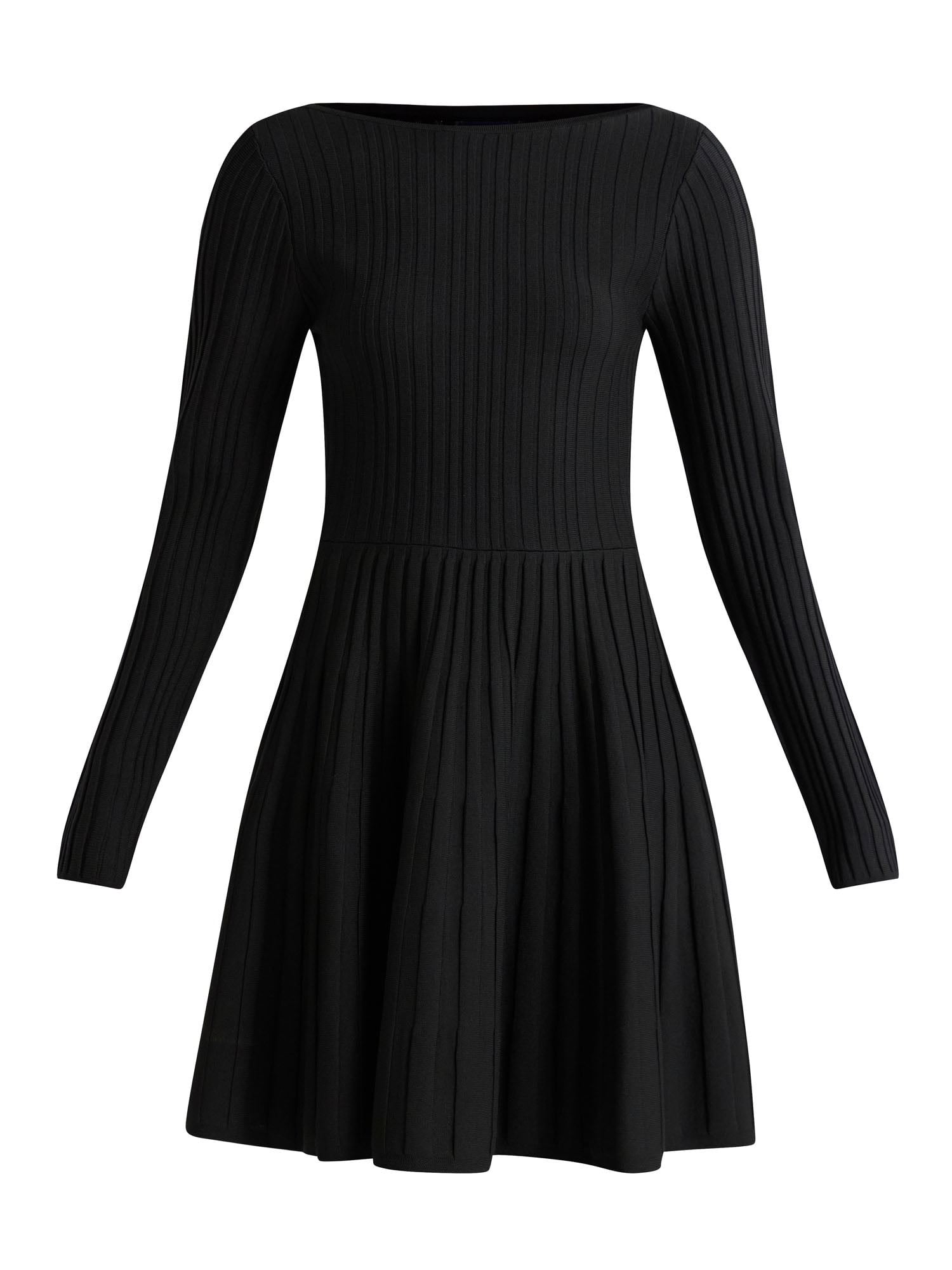 Scoop Women's Boatneck Ribbed Sweater Dress, Sizes XS-XXL