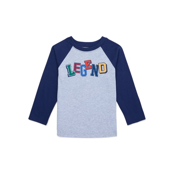 Garanimals Toddler Boys Long Sleeve Raglan Tee, Sizes 18M-5T