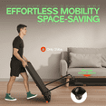 thumbnail image 2 of USLIM Under Desk Treadmill Walking Pad, Folding 2-in-1 Design, Incline, Handlebar, 3.0HP Motor, LED Display, 350 lb Capacity, 2 of 7