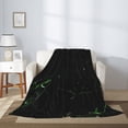 thumbnail image 2 of Gaeub Black Marble Print Flannel Throw Blanket, Home Fleece Throw Blanket for Couch or Bed,Decorative Blankets,Lightweight Fuzzy Flannel Blanket-80"x60", 2 of 6
