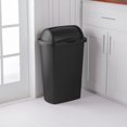 Sterilite 13 Gallon Trash Can, Plastic Roll Top Kitchen Trash Can