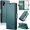 Green, variant on ETFAST Leather Phone Case Wallet With Card Holder Zipper For Samsung Galaxy Note10 Plus High Quality Leather Phone Case