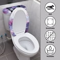 thumbnail image 3 of SEANATIVE Galaxy Butterfly Toilet Seat Cover for Bathroom Polyester Fabric Soft and Breathable Toilet Lid Cover and Toilet Tank Cover Universal for Most Toilet Bowl Lids, 2PCS, 3 of 7
