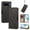 Black, variant on Leather Flip Wallet Case for Google Pixel 9 Pro XL/Pixel 10 Pro XL, Card Holder Magnetic Closure Protective Phone Cover,Blue