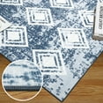 thumbnail image 6 of Garvee 4' x 6' Area Rug Contemporary Geometric Washable Rugs for Living Room Bedroom Non-Slip Non-Shedding Indoor Floor Carpet, Blue, 6 of 6