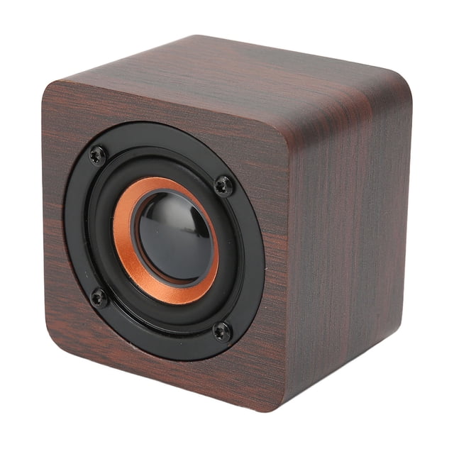 Vintage Speaker, Clear Sound Quality Multifunctional MDF Speaker For Outdoor Walnut