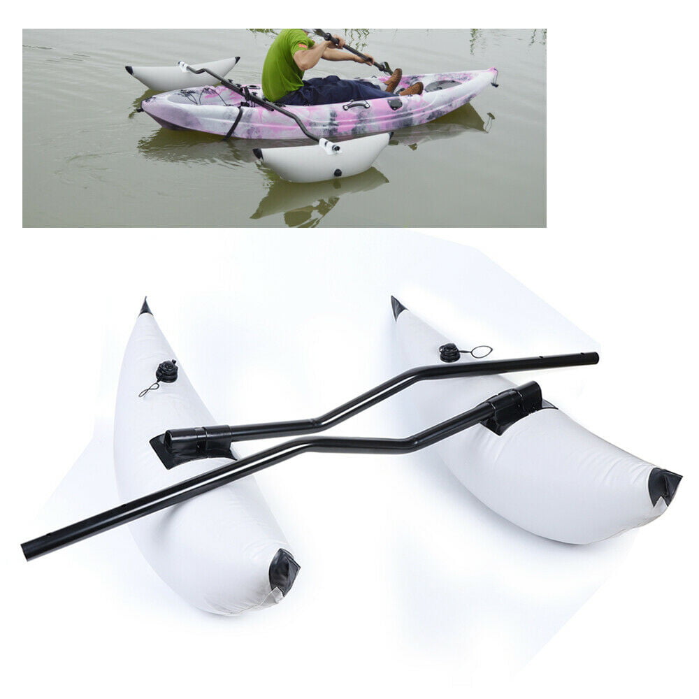 Alloy Floating Inflatable Outriggers Stabilizer Kit for Kayak Canoe Fish LYNICESHOP Kayak Outrigger 2 PCS Kayak Stabilizer PVC Inflatable Pontoon Fishing Float Tube Kit