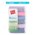 thumbnail image 5 of Hanes Girls' Tagless Ribbed Hipster, 6 pack, 5 of 5