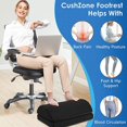 thumbnail image 3 of Dosaele Ergonomic Foot Rest Under Desk - Premium Velvet Soft Foam Footrest for Desk - Most Comfortable Desk Foot Rest in The World for Lumbar  Back  Knee Pain - Foot Stool Rocker, 3 of 11