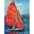 thumbnail image 2 of Forst, Beth A. 25x32 White Modern Wood Framed Museum Art Print Titled - Red Sail, 2 of 4