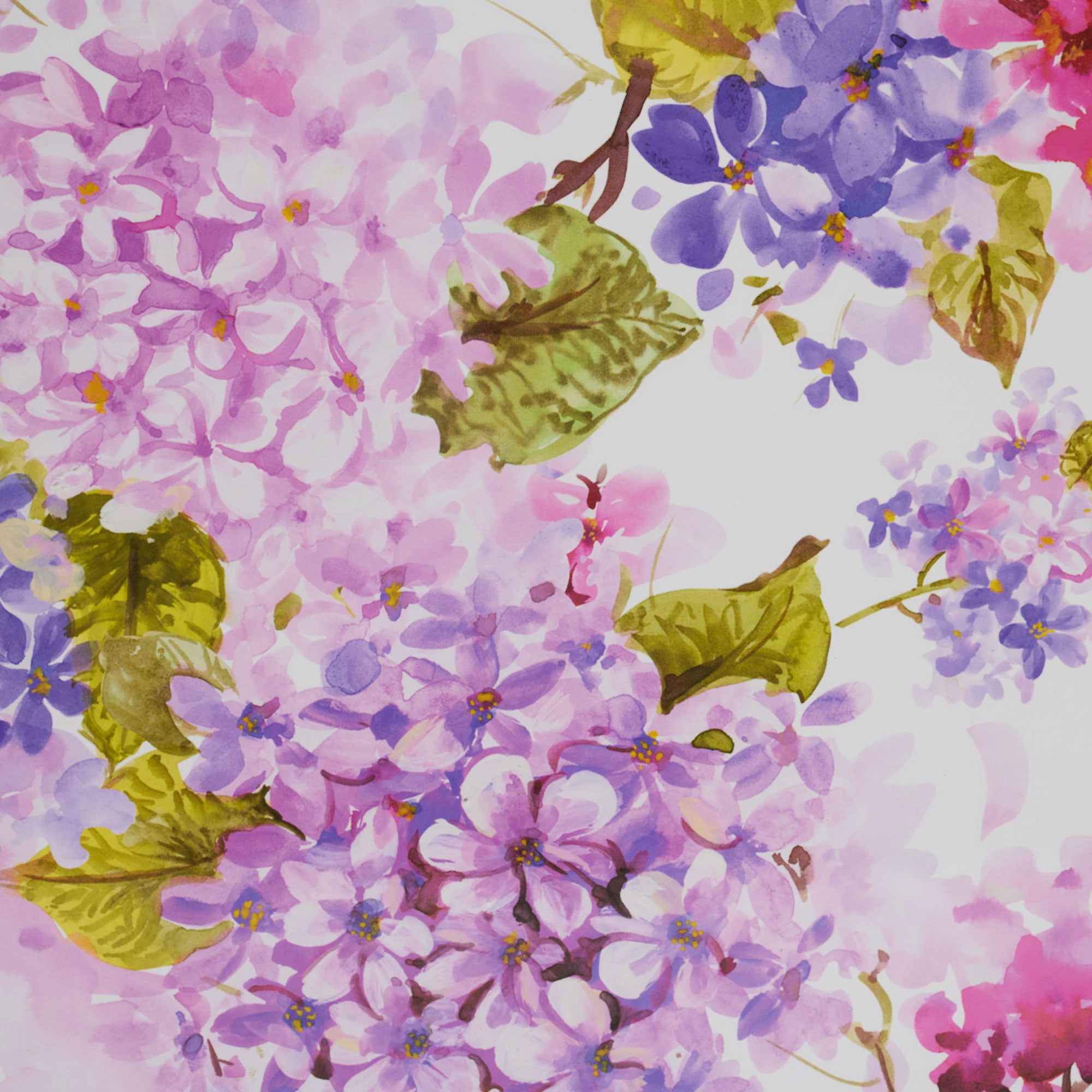 Hydrangea Floral Cork Placemat Set, 11.5"x15.5" (Set of 2)