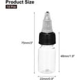 thumbnail image 2 of 12Pcs 4oz/120ml Squeeze Bottles, Clear Dispensing Bottles with Twist Cap Lids, Plastic Squirt Bottle for Ketchup, Mustard,and Crafts, 2 of 6