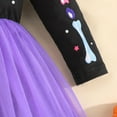 thumbnail image 4 of Toddler Kids Little Girl Halloween Costumes Cute Dress Party Outfit Halloween Girls Tutu Dresses Purple 5Y, 4 of 9