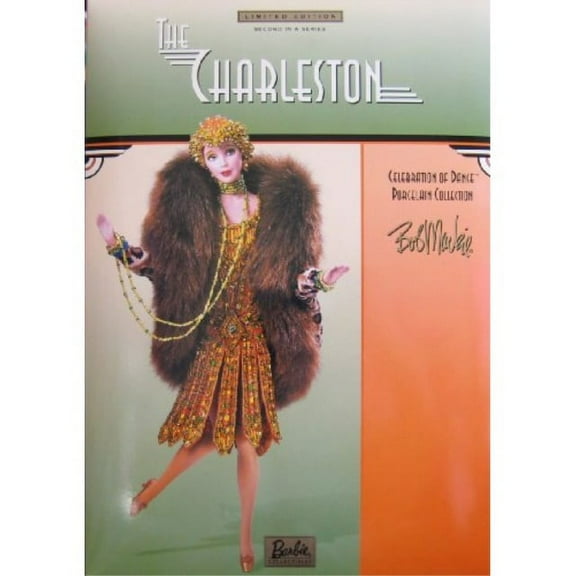 The Charleston Porcelain Barbie Doll Bob Mackie Celebration of Dance Collection