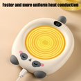 thumbnail image 4 of PEONAVET Mug Warmer Cute Cartoonoon Shaped Heated Saucer Thermostatic Saucer Brewing Milk Coffee Warm Flower Tea Heated Saucer Get 50% Off, 4 of 6