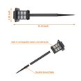 thumbnail image 5 of Zimtown 8PCS LED Design Path Light Solar Powered en negro Zimtown Luces de jardín, 5 of 5