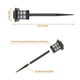 thumbnail image 5 of Zimtown 8PCS LED Design Path Light Solar Powered en negro Zimtown Luces de jardín, 5 of 5
