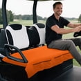 thumbnail image 4 of Bulopur Orange Golf Cart Seat Covers Club Car 2 Person Seats Washable Golf Cart Towel Seat Compatible with EZGO, Yamaha, Club Car, 4 of 8