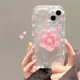 thumbnail image 3 of Bonita funda de teléfono con soporte de flores rosas de arena movediza para iPhone 16, 15, 14, 13, 12, 11 Pro Max, XR, X, XS, 7, 8 Plus, 3 of 4