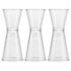 thumbnail image 1 of Jigger medidor de cóctel de barra de doble cara, vasos medidores de plástico de doble cara, 3 uds., 1 of 7