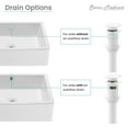 thumbnail image 3 of Swiss Madison Residential Non-Overflow Pop up Stainless Steel Sink Drain 1.75" in Glossy White, 3 of 4