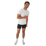 Hanes Men's Value Pack White Crew T-Shirt Undershirts, 6 Pack
