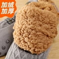 thumbnail image 6 of Adult Knitted Slipper Socks Warm Cozy Fuzzy Socks Non Slip Socks Winter Fluffy Sleep Socks with Grips for Women Men, 6 of 8