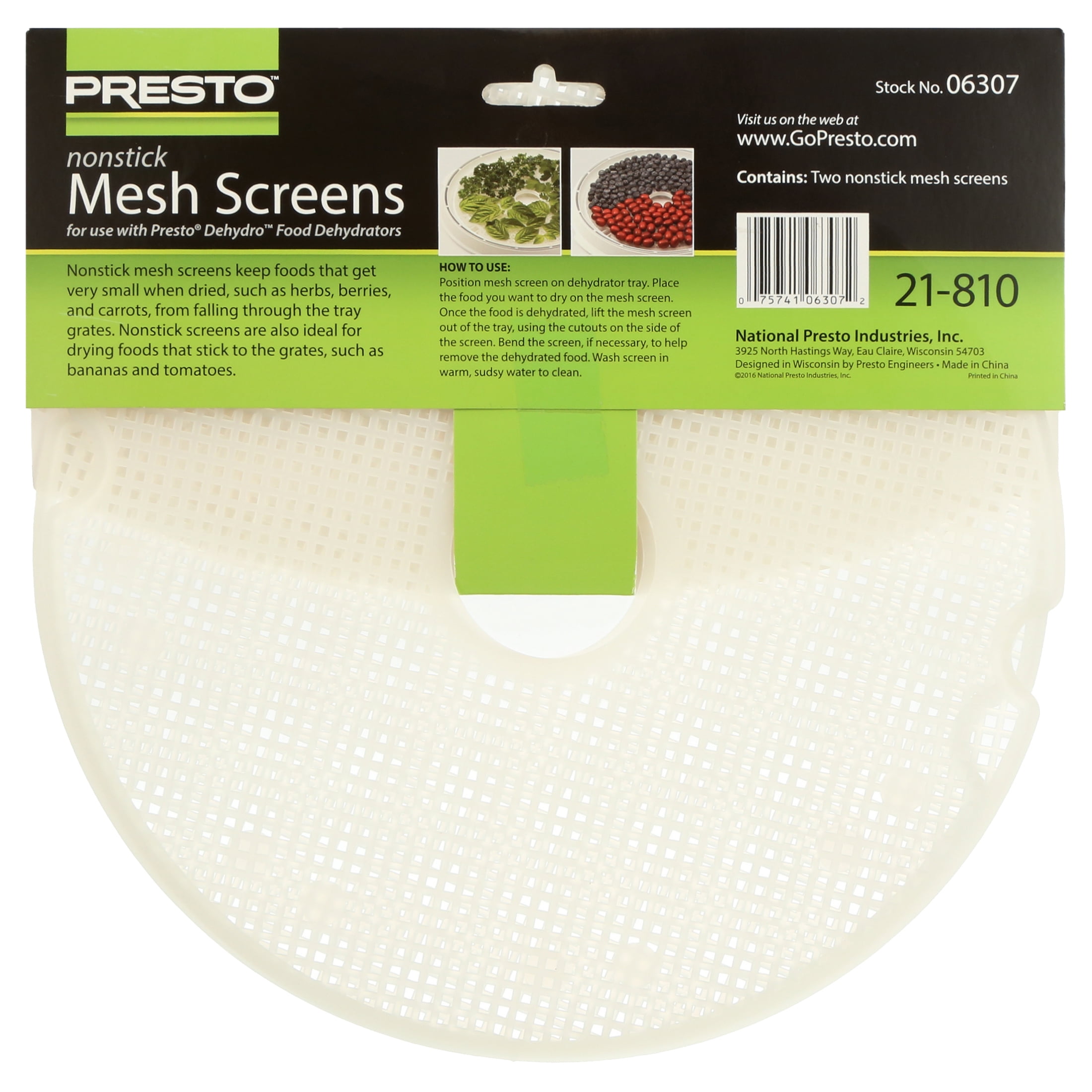 Dehydrator Dry Screen Top Pack, Presto®