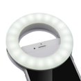 thumbnail image 4 of White Cell Phone Selfie Light, Ring Light, 40 Led Light With 3 Brightness Levels, Usb Rechargeable Selfie Light For All Cell Phones, Tablets And Photo, 4 of 5