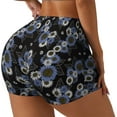 thumbnail image 2 of Kdxio Sunflowers Print Workout Shorts for Women Seamless Soft Smooth Gym Yoga Scrunch Active Shorts, 2 of 9