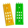 thumbnail image 1 of Soporte para patas de paloma de 2x 4 filas, duradero, portátil, marco de soporte, estante de almacenamiento para suministros de entrenamiento de aves, Amarillo verde Yuyangstore Titular de la pierna de paloma, 1 of 8