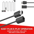 thumbnail image 3 of EEEkit 2Pcs Extension Cable Cord Fit for Super Nintendo SNES Classic Edition Controller (2017), Mini NES Classic Edition (2016), Wii, Wii U, 10ft Extension Power Cord, 3 of 8