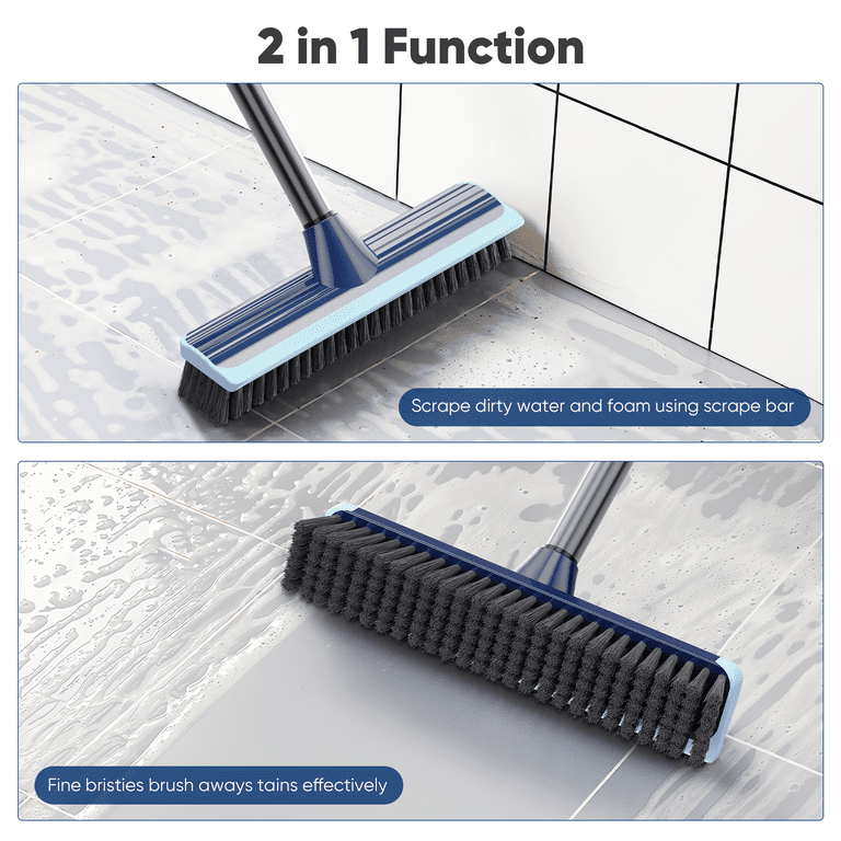 MYSPRI Floor Scrub Brush with Long Handle, 2-in-1 photo 6