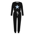 thumbnail image 4 of successthop 2 Piece Lounge Set for Women Plus Size Loose Long Sleeve Crewneck Top and Joggers Star Stylish Streetwear, 4 of 4